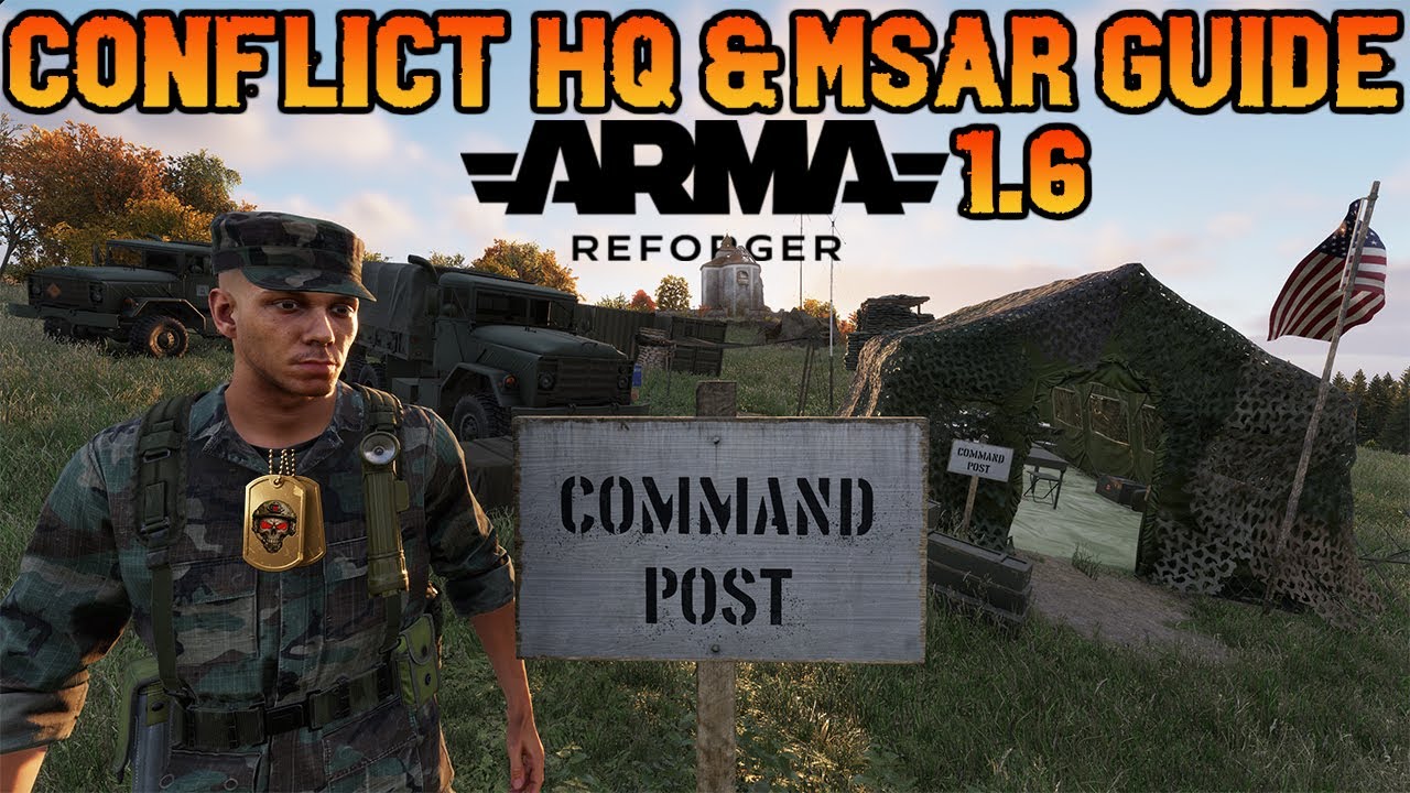 ARMA REFORGER 1.6 | РАЗБОР ШТАБА-КОНФЛИКТ И РУКОВОДСТВО ПО MSAR (для новых игроков)