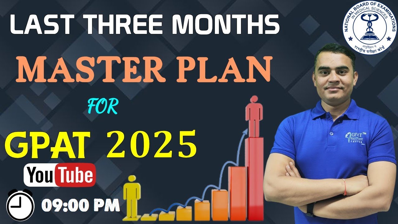 GPAT - 2025 | Last Three Months Master Plan | Ace GPAT Exam with expert study tips || Live session