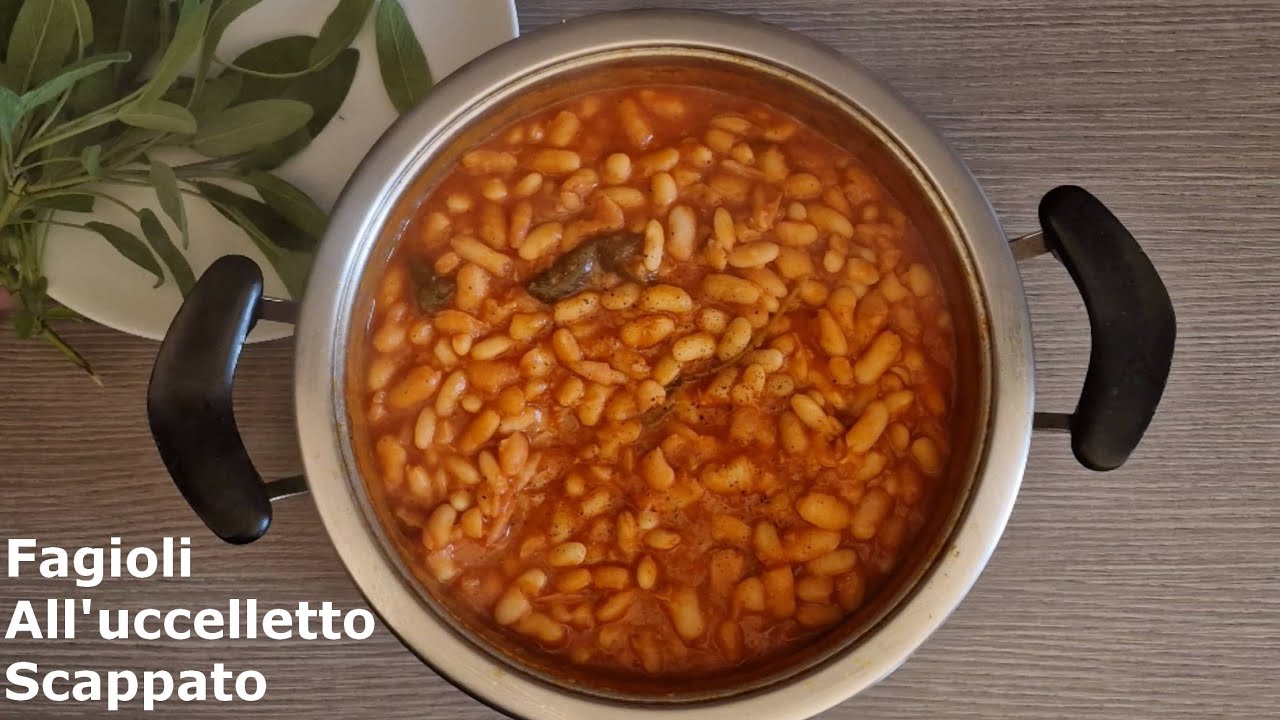 Fagioli all'uccelletto scappato, оригинальный тосканский рецепт. Легкий. Как их приготовить без