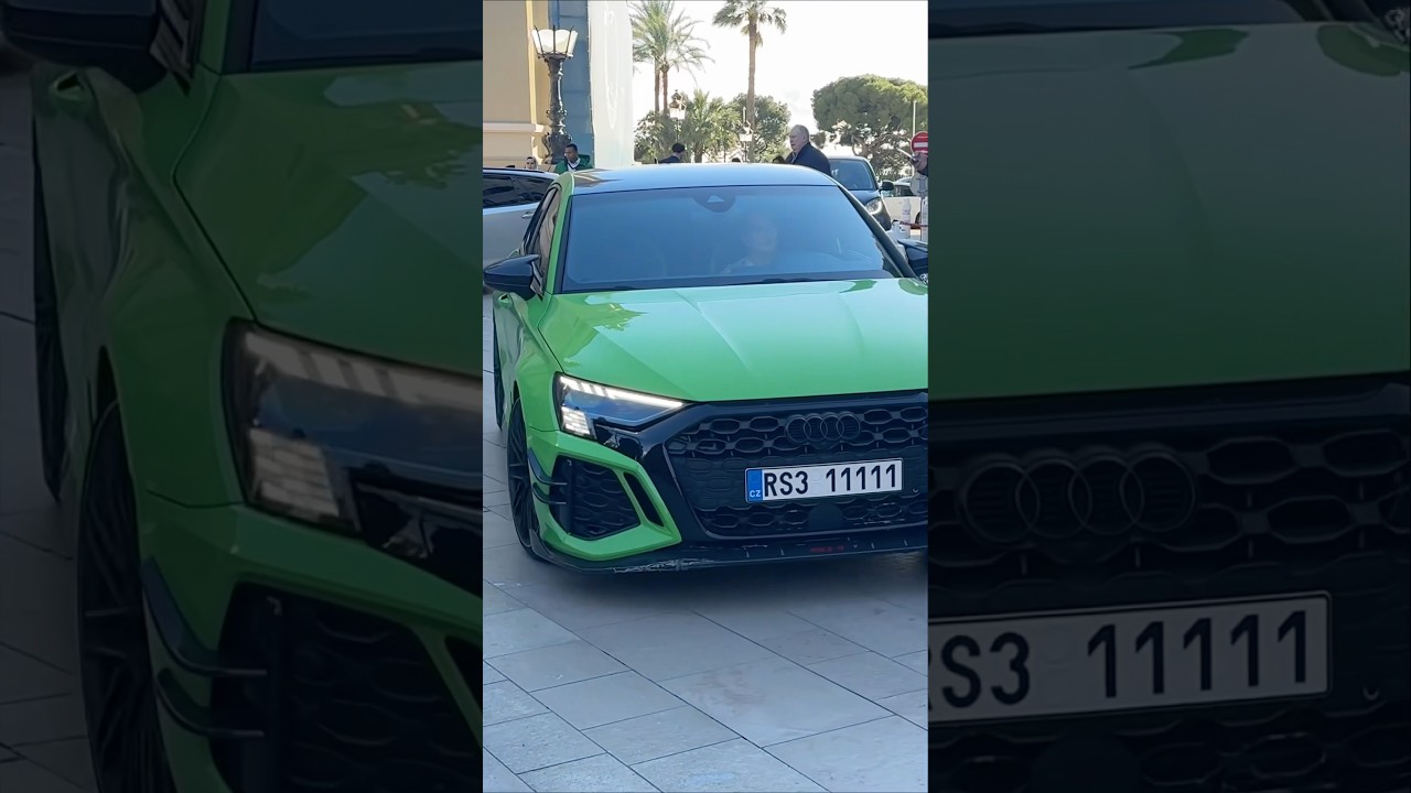 Rich Lady enjoying her ABT RS3-R in Monaco 