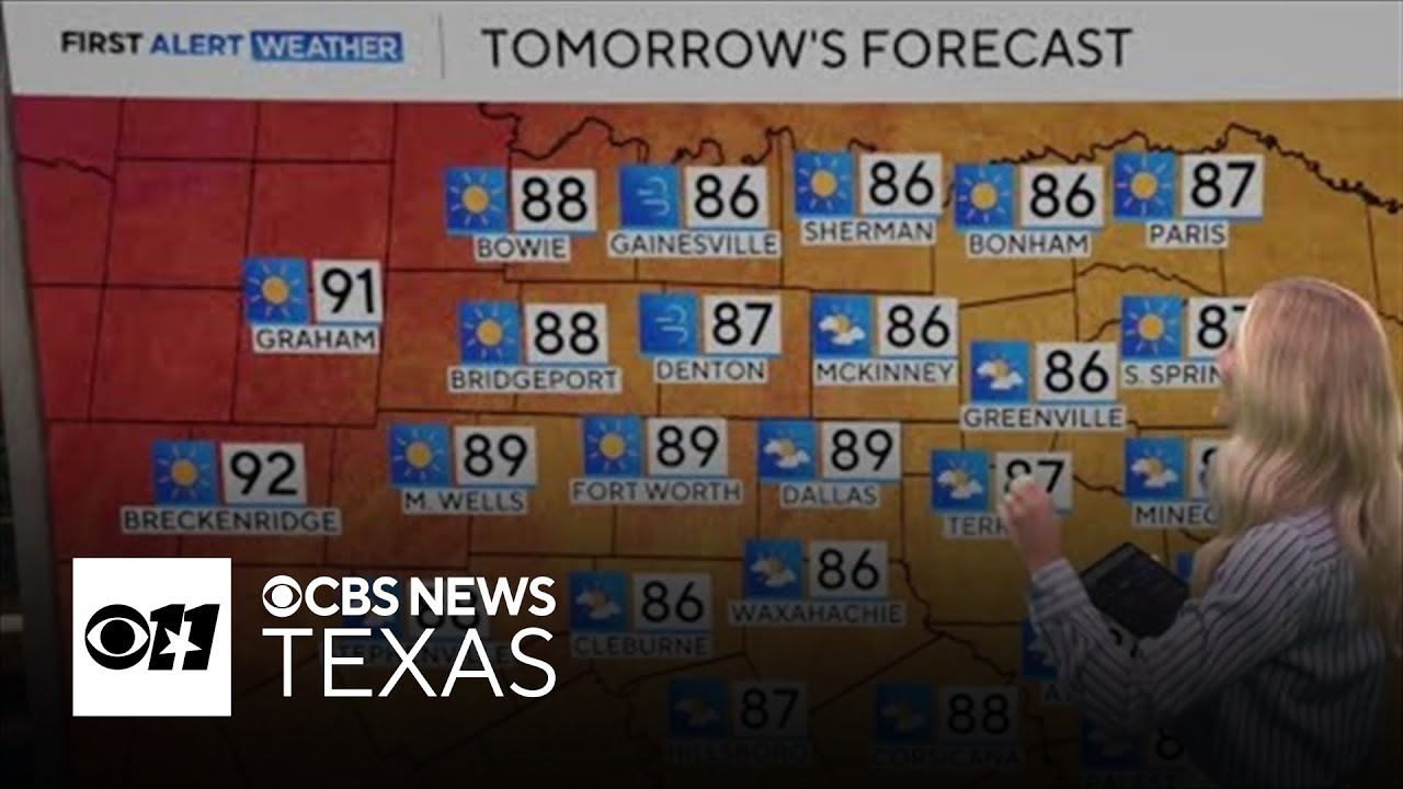 &nbsp;Near-record highs in North Texas Thursday, with windy conditions to end the workweek