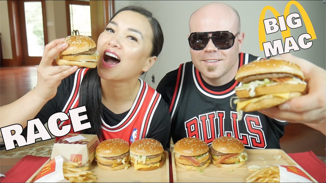 McDonalds BIG MAC RACE with HUBBY (LETS EAT) | SASVlogs