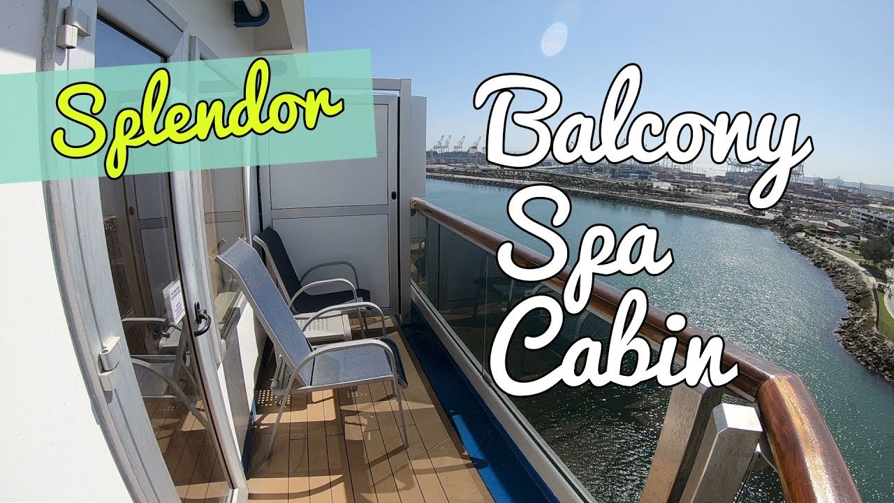Carnival Splendor Balcony Spa Cabin Tour