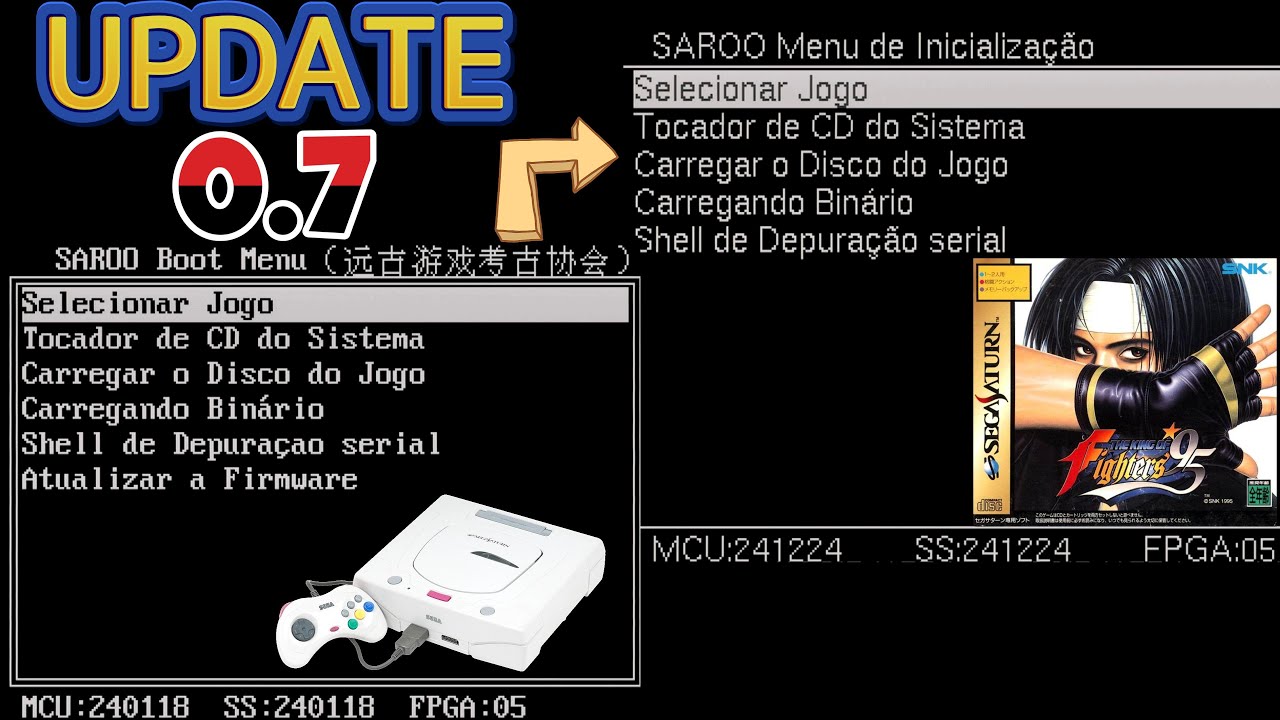 🚨 UPDATE SAROO V0.7 Sega Saturn + Dicas Importantes - 516 Capas Testadas