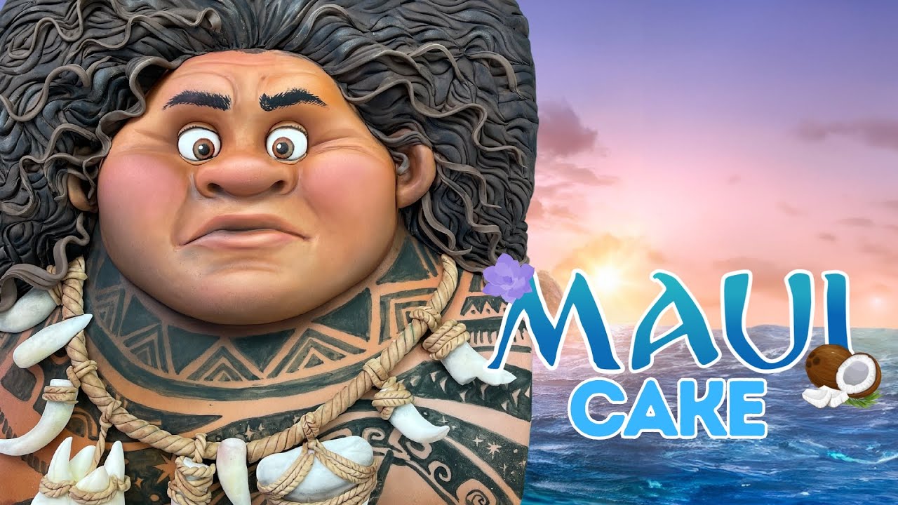 Сделайте Мауи из «Моаны 2» в виде эпического 3D-торта с лицом!