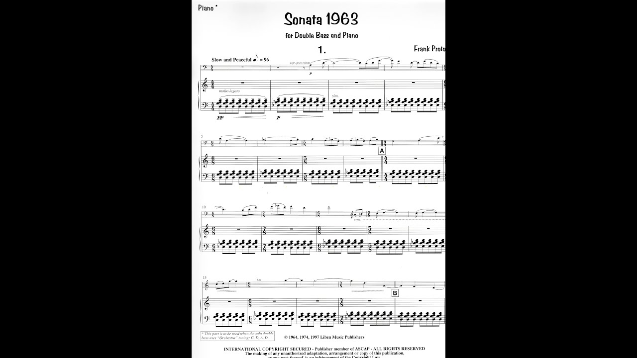 Frank Proto – Sonata “1963”