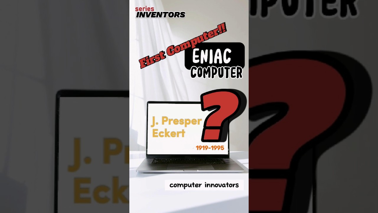 🌟 Discover the Genius of Computer Engineering: J. Presper Eckert! 🌟 #inspiringscientists #eniac