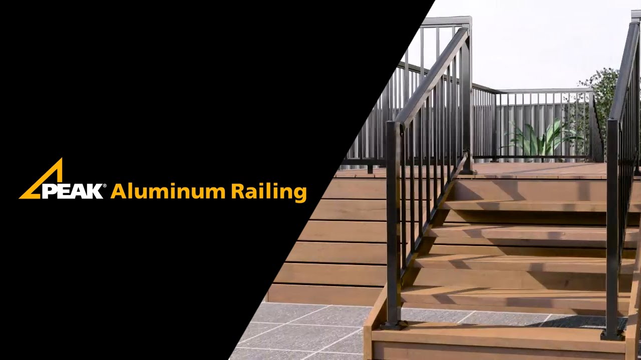 Peak Aluminum Railing - Stair Railing Installation