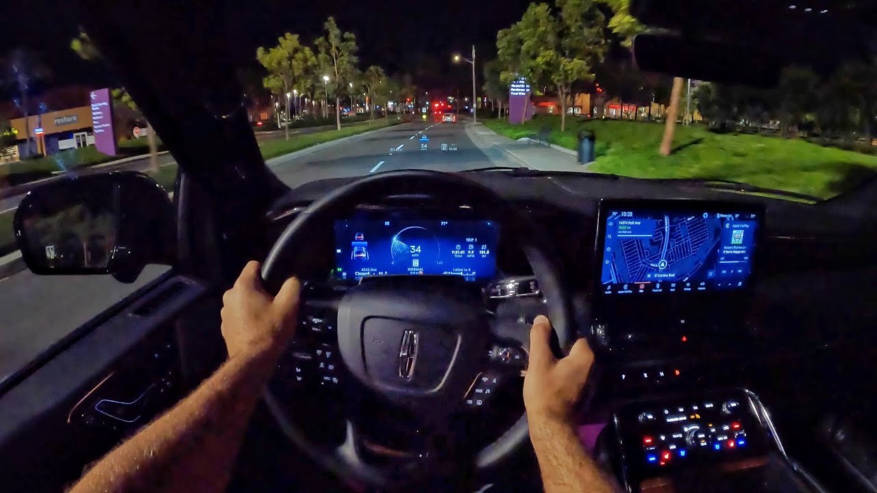 2022 Lincoln Navigator Black Label POV Night Drive (3D Audio)(ASMR)