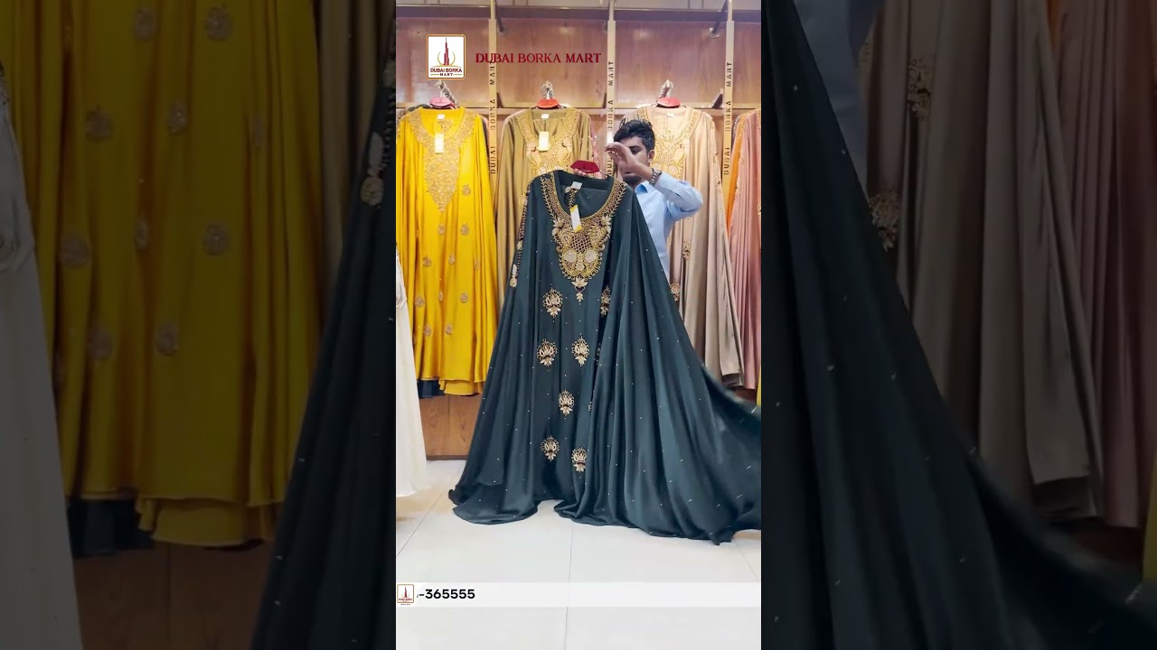 Premium Luxury Handmade Karchupi Work Abaya Part 04 | Dubai Borka Mart | Hotline: 01893365555