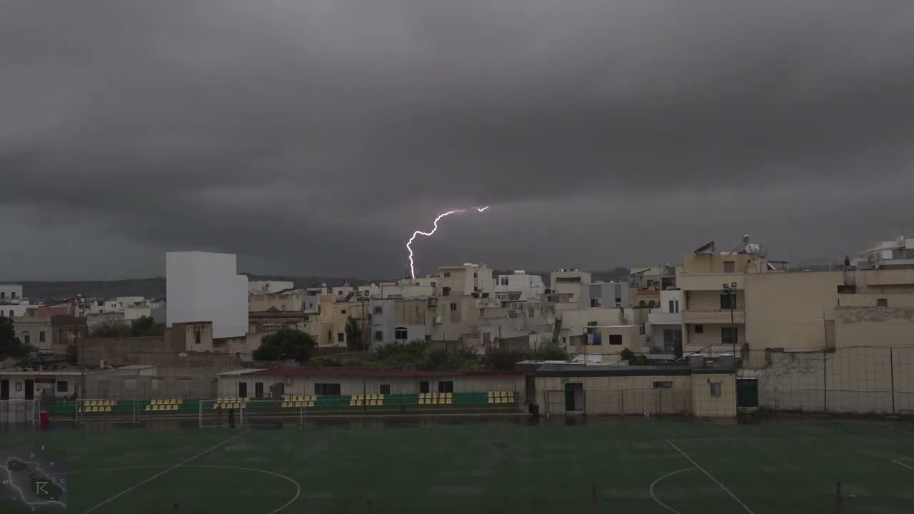 Malta severe thunderstorm 26th November 2022