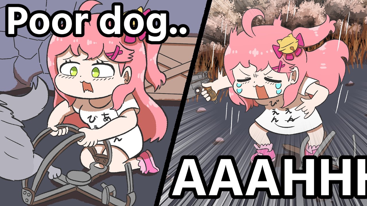 【Hololive】Mikochi and Bear traps【Sakura Miko/Clip/Ebihurai/Comic】