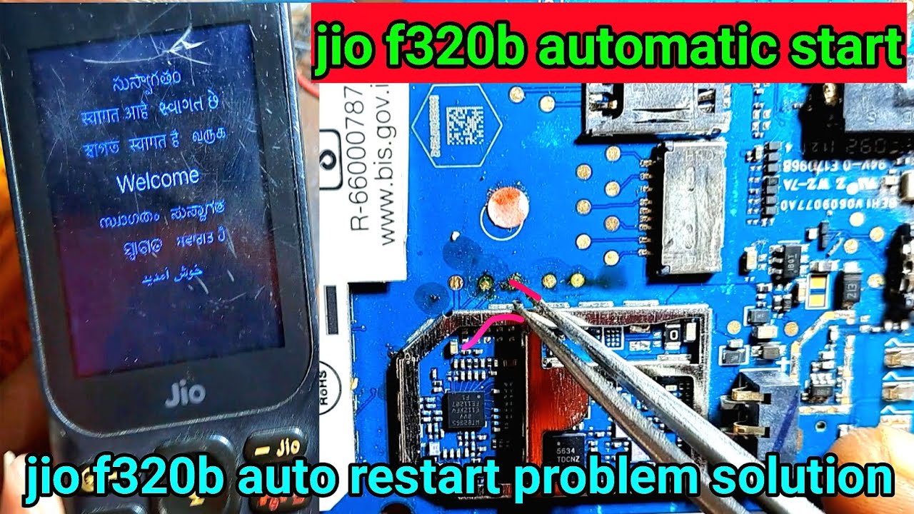 jio f320b auto restart problem | jio f320b automatic start | jio 320 automatic on off