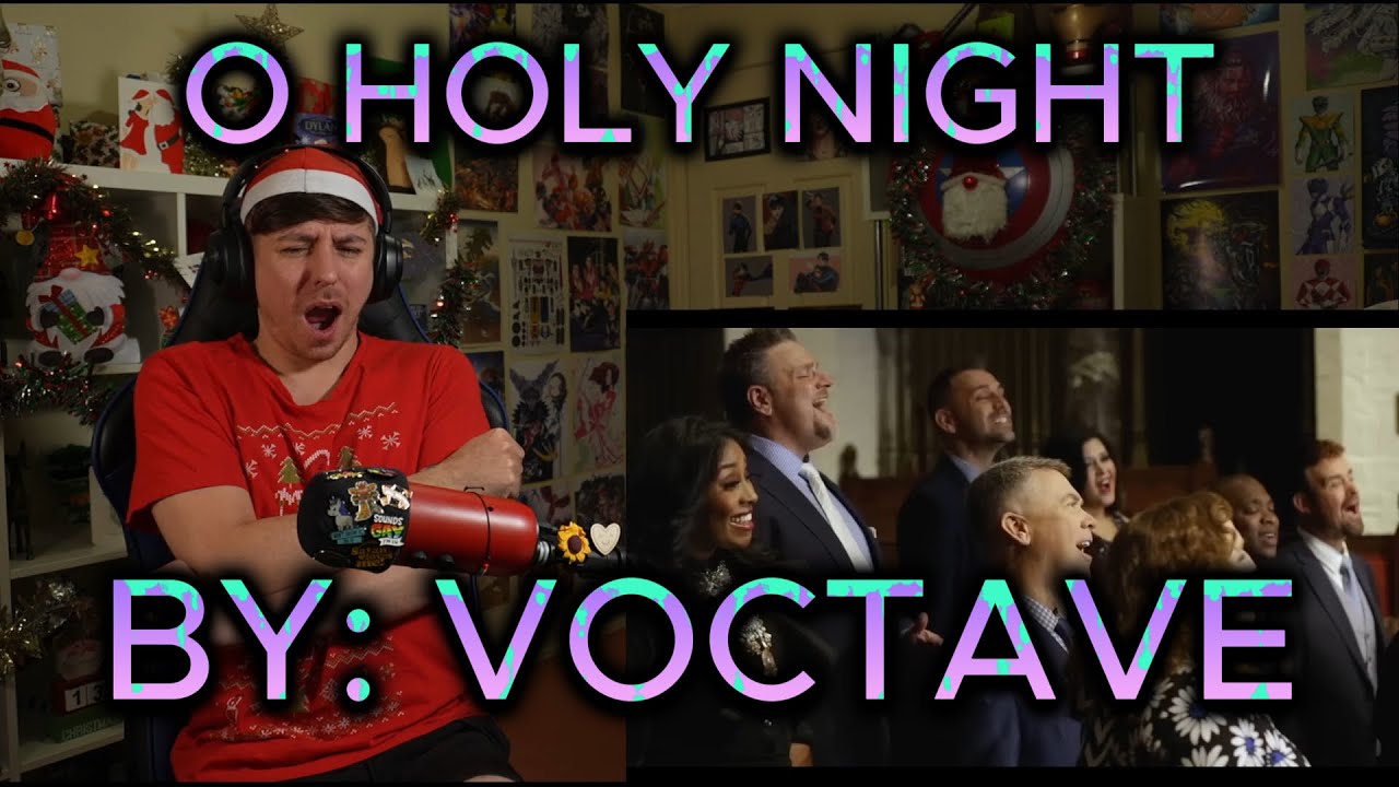 HOW LONG WAS THAT NOTE!!!!!!!!!!!!! Blind reaction to Voctave - O Holy Night