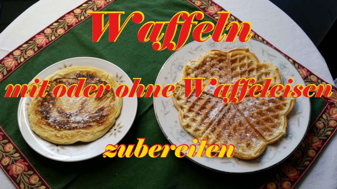 Waffeln mit Sahneteig fix zubereitet