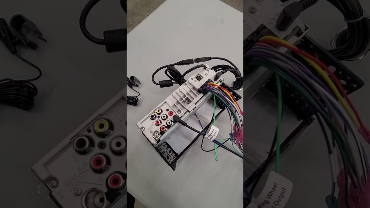 Wiring a Sony XAV-AX3200 car stereo for a C6 Chevy Corvette Convertible Base with backup camera
