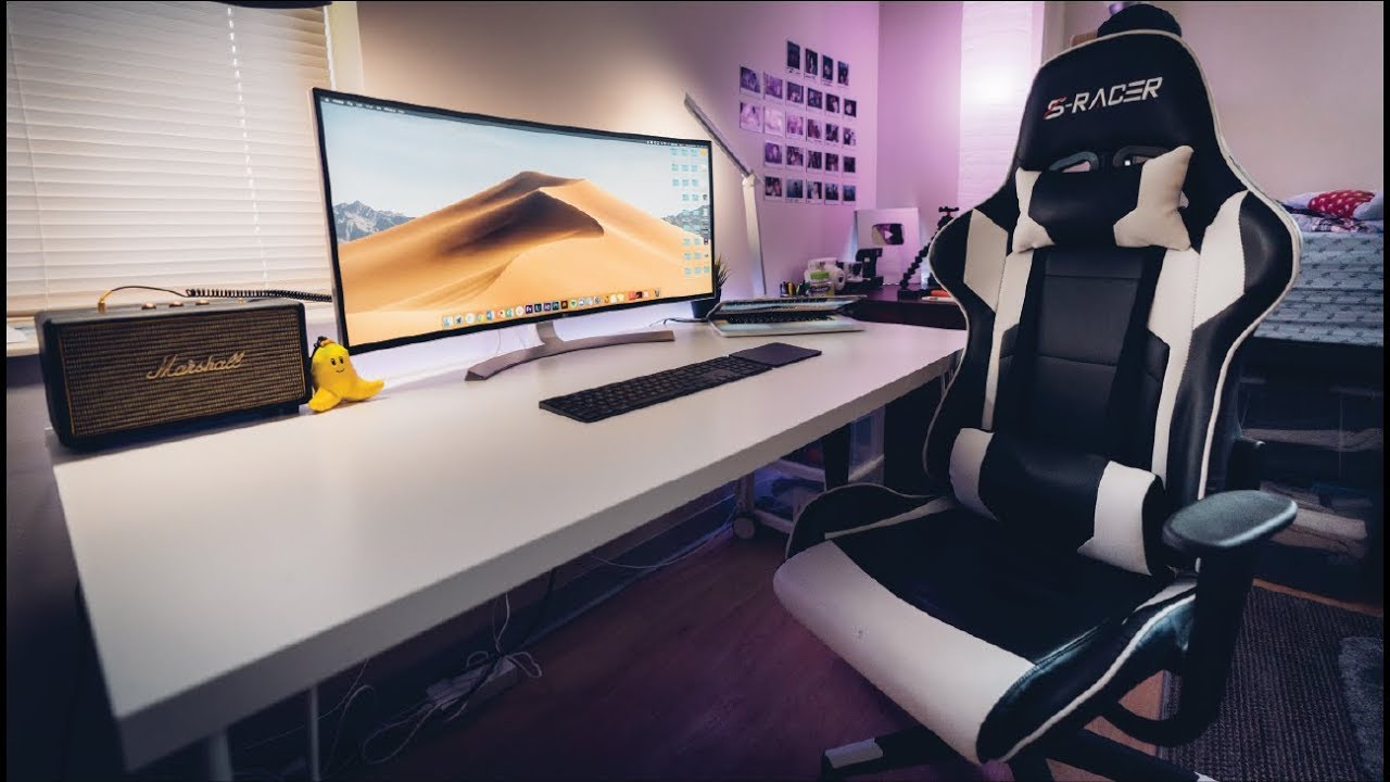 My College Dorm Room DESK SETUP
