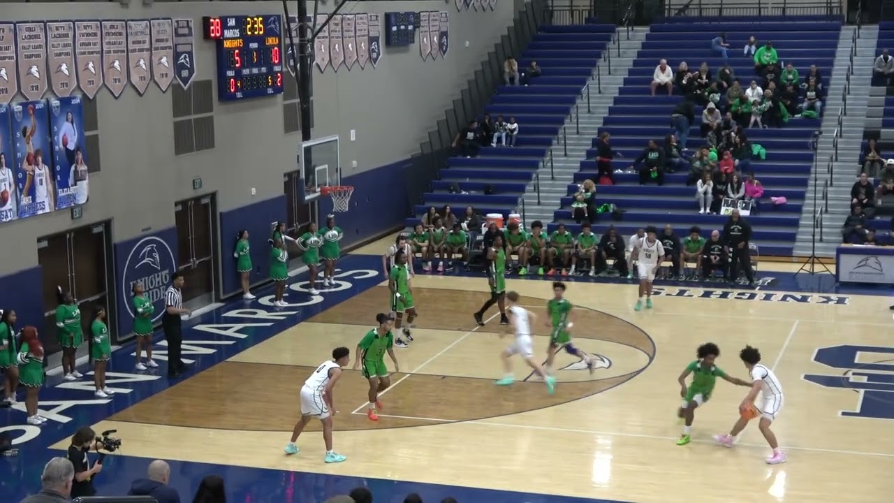 Lincoln High Hornets vs San Marcos High Knights Boys Varsity Basketball on February 17, 2024