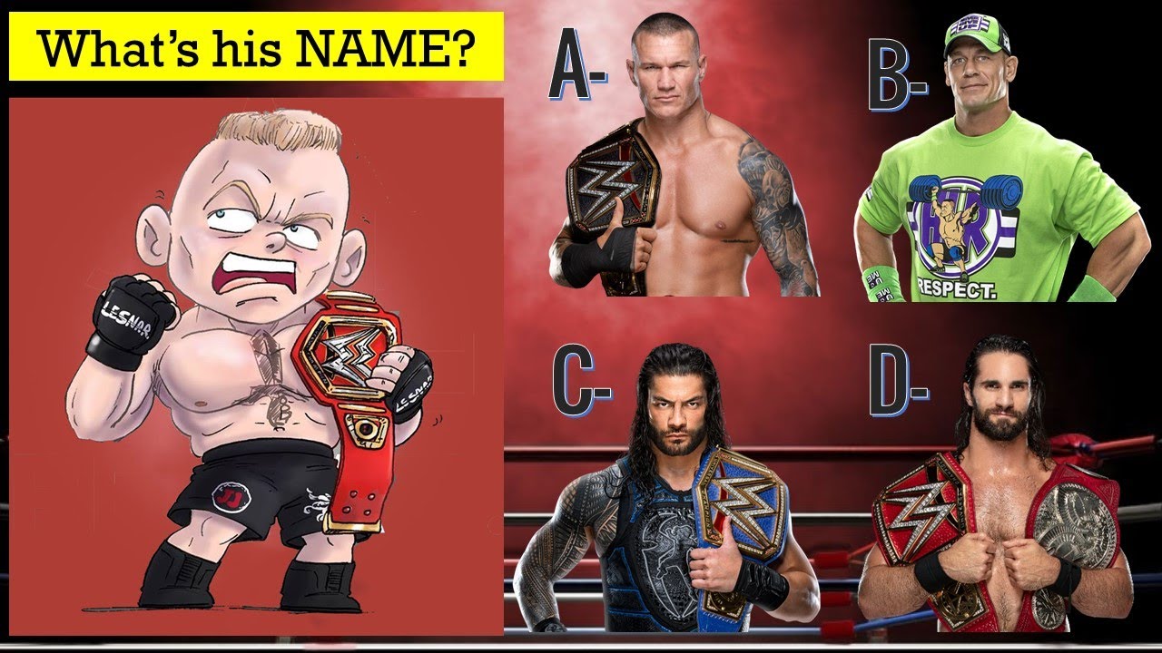 ВИКТОРИНА WWE — Сможете ли вы угадать рестлеров WWE по их рисункам? [Если результат ниже 90%, пер...