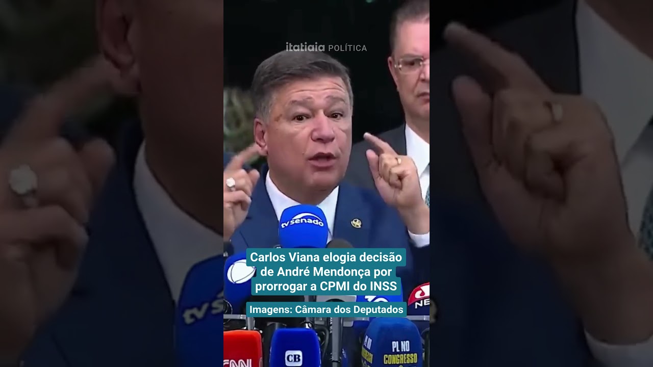 CARLOS VIANA ELOGIA DECIS&Atilde;O DE ANDR&Eacute; MENDON&Ccedil;A POR PRORROGAR A CPMI DO INSS