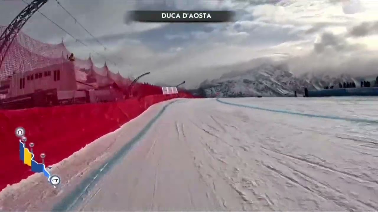 Cortina d&rsquo;Ampezzo Downhill helmet camera