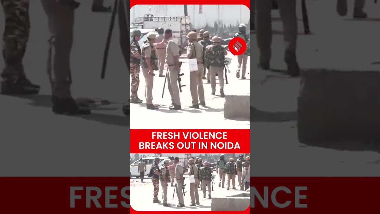 Noida ERUPTS Again&mdash;Stone Pelting Chaos in Noida Phase 2 | Noida Protests