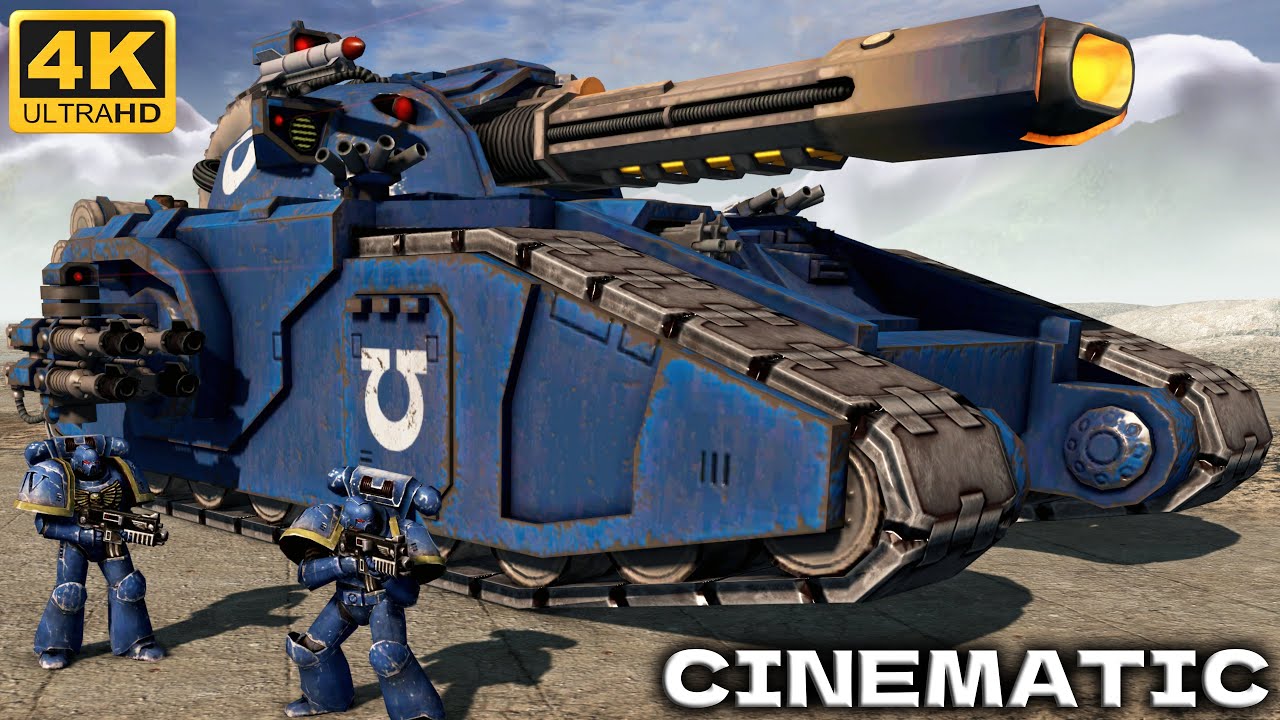 ULTRAMARINES vs NECRONS - Men of War: Warhammer 40k Mod (4K)