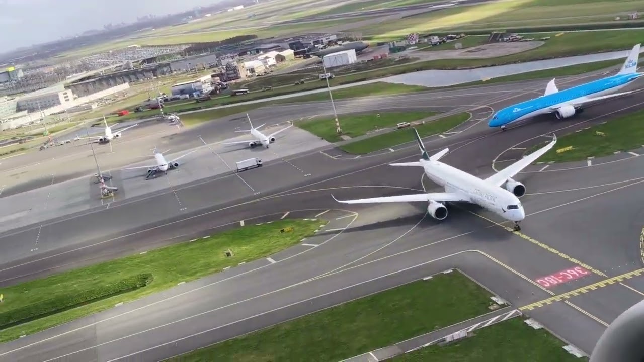 Airbus A321 Neo Transavia take off in Amsterdam