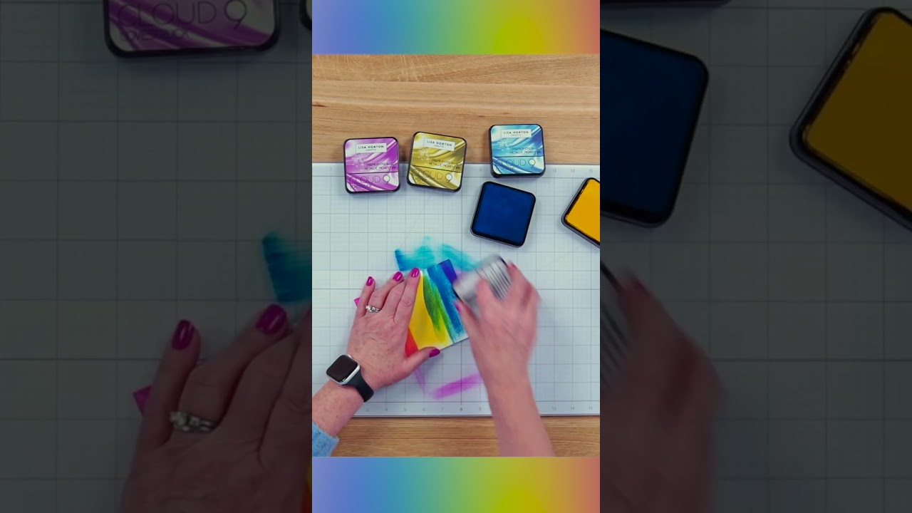 Create magic in minutes with Lisa Horton Crafts Metallic Inks! 🌈