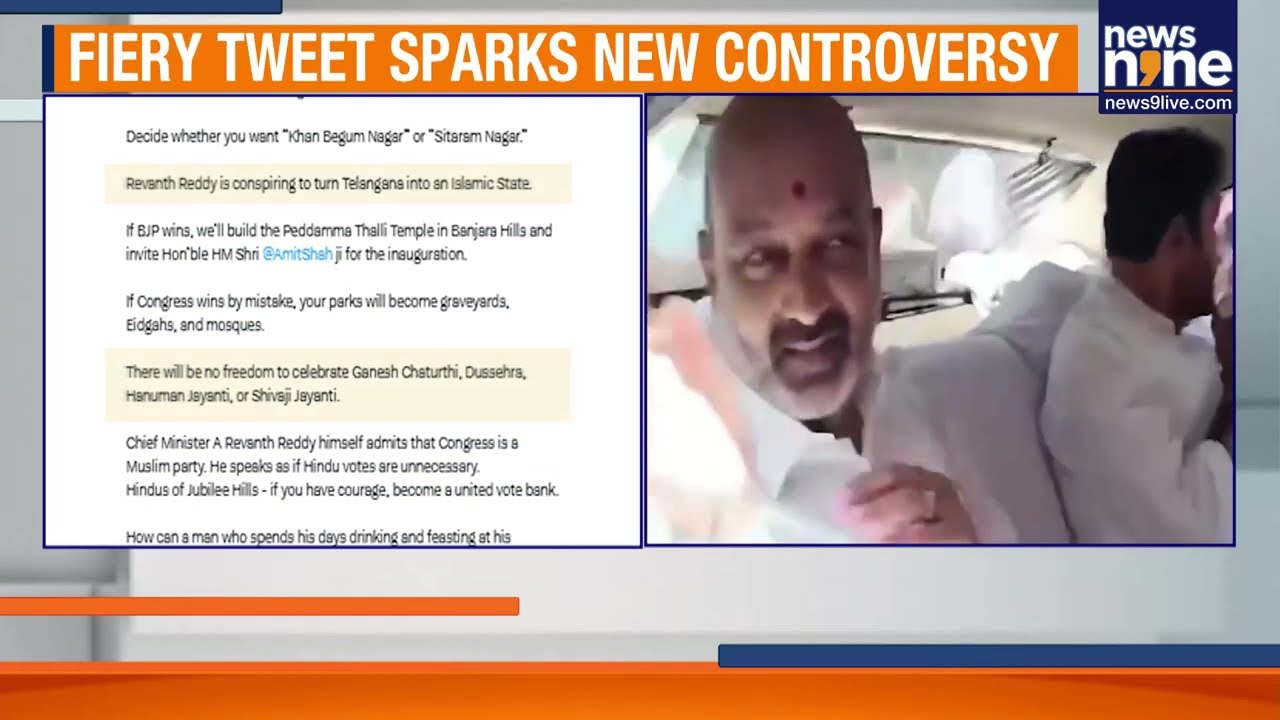 Bandi Sanjay Sparks Controversy in Hyderabad Jubilee Hills Bypoll, Targets Congress & BRS | News9