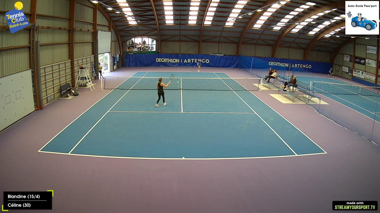 Court 1 : Blandine (15/4) 🆚 Céline (30)
