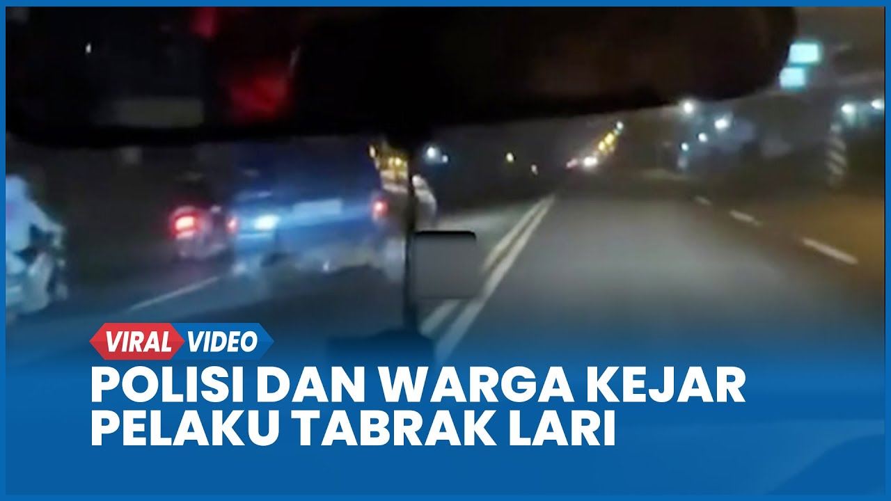 MENEGANGKAN, Detik-detik Polisi dan Warga Kejar Panther Pelaku Tabrak Lari