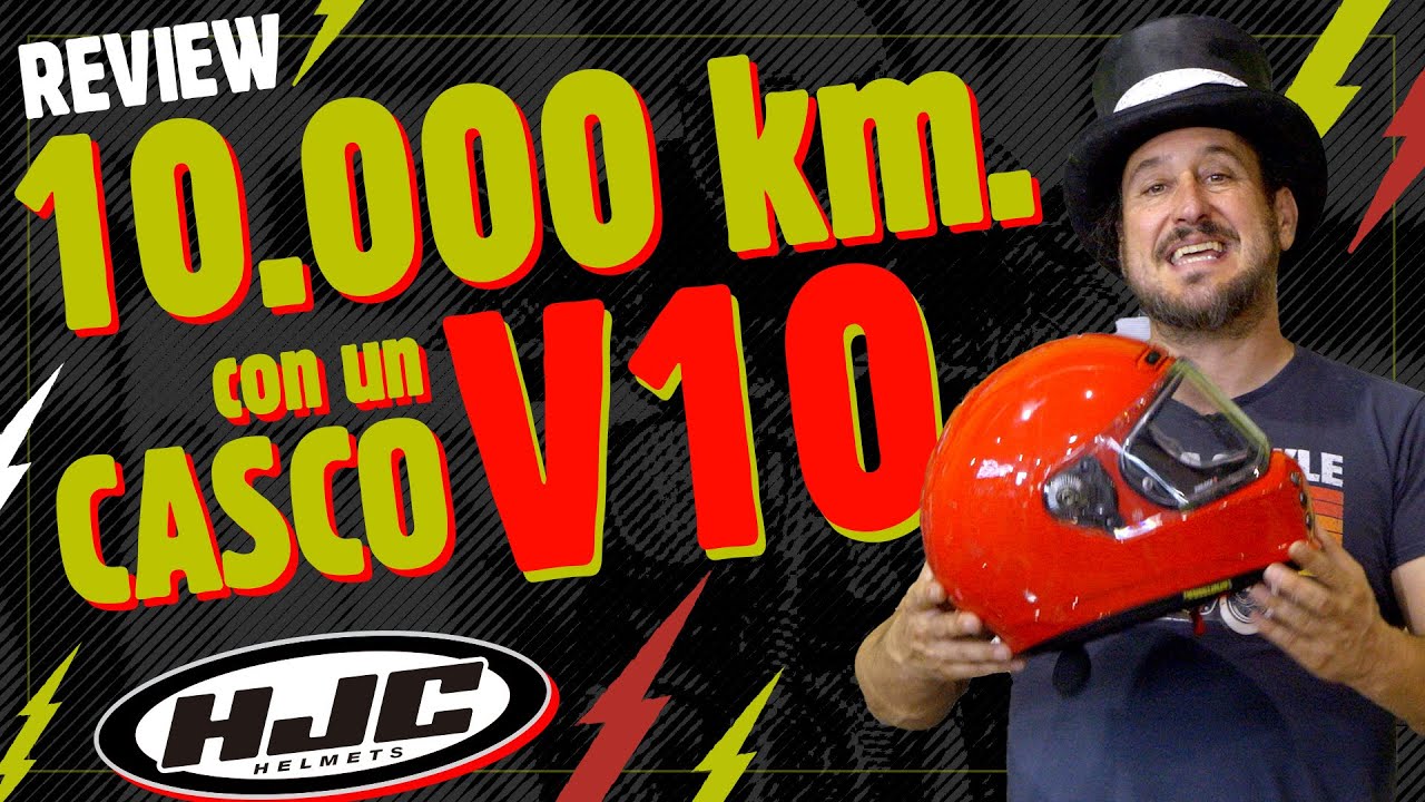 🏍️Review de mi casco HJC V10 tras 10000 KM de uso ¿Cómo se habrá portado?¿Lo recomiendo?