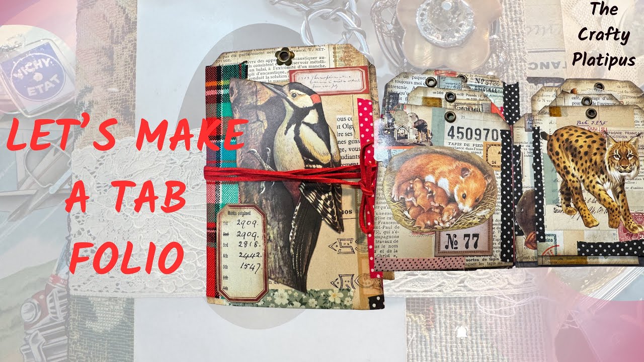 Let’s Make A Tab Folio! #craftwithme #junkjournaling #junkjournal