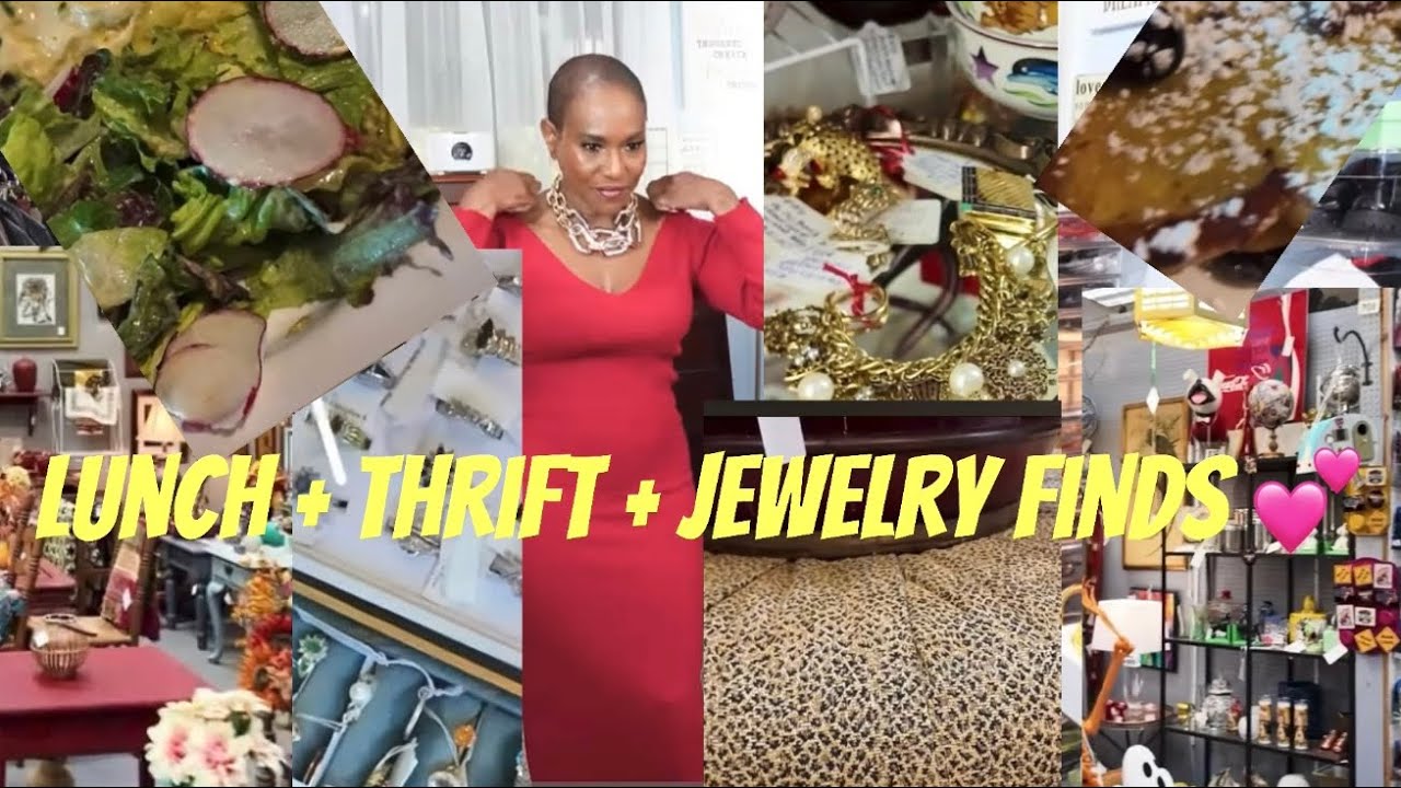 From Lunch Date to Treasure Hunt ~ Antique Mart Finds & Jewelry Haul