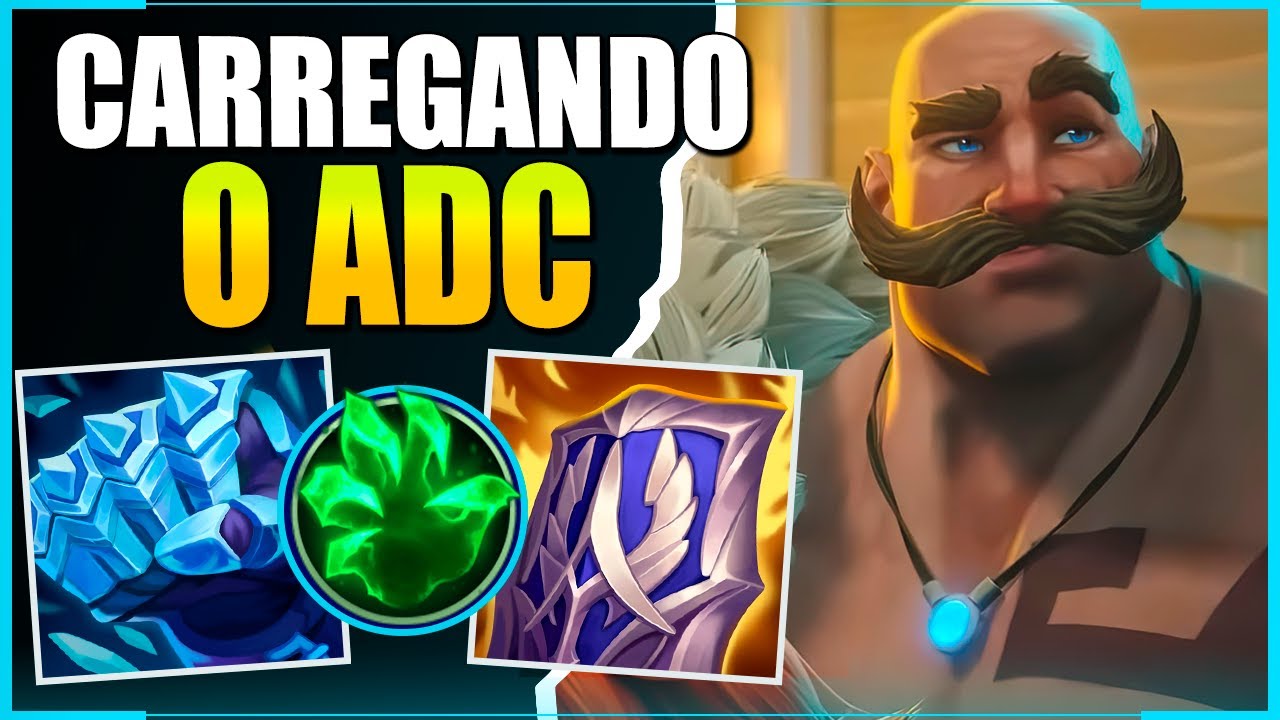 COMO JOGAR DE BRAUM E CARREGAR ADC QUE NÃO BATE!! BRAUM GAMEPLAY LEAGUE OF LEGENDS