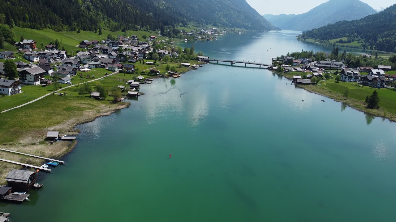 Drohnenflug am Weissensee im Juni 2021