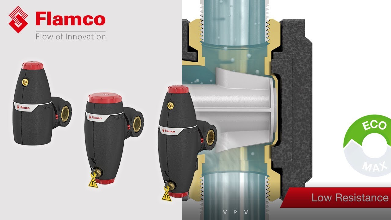 Flamco XStream, Séparateurs d'air et de boues