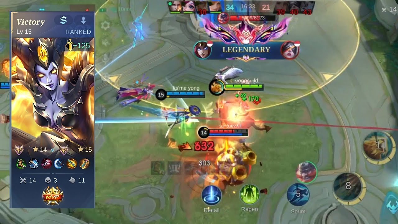 Mythic ⭐ 14 ⏩ ⭐ 15 | Irithel Gameplay | MLBB #mlbb #mobilelegends #irithel 