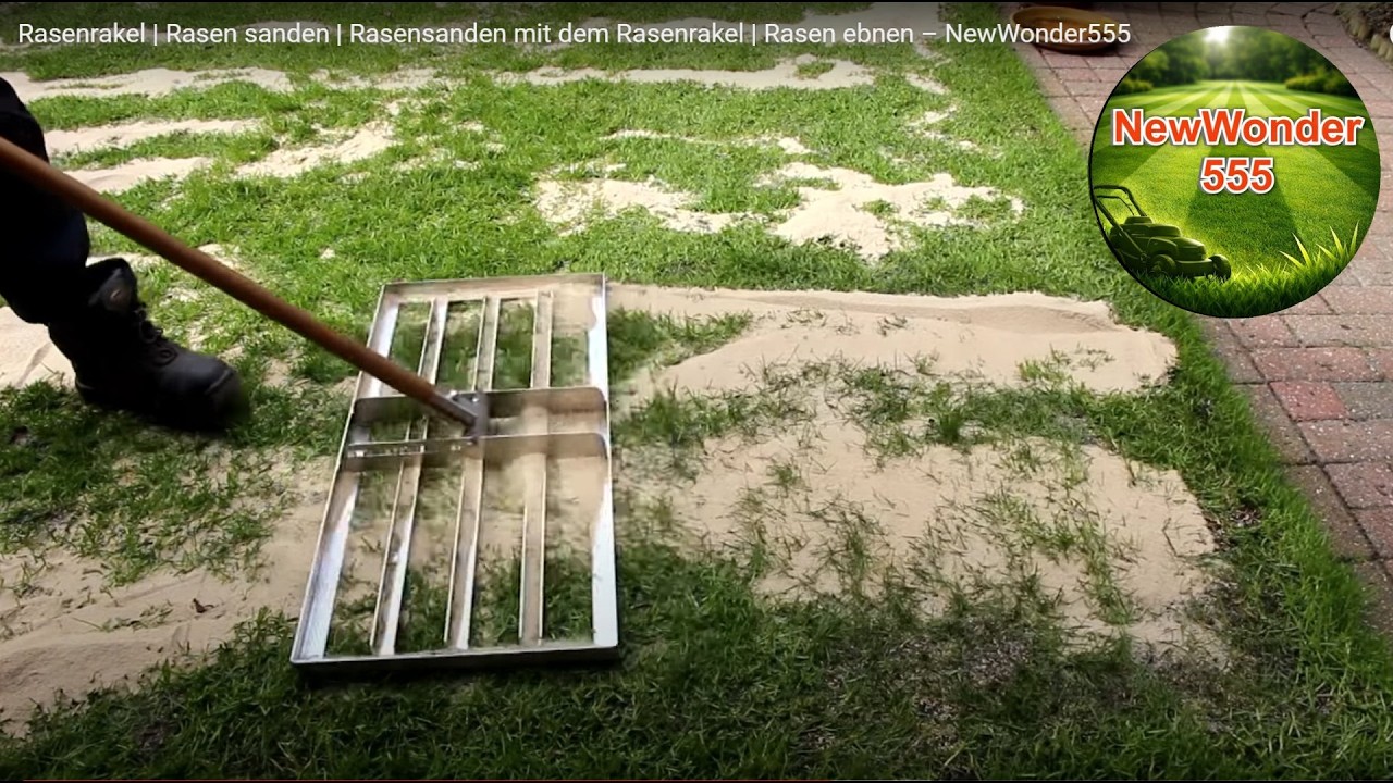 Aerifizieren Rasen mit dem Rasenspecht | Rasen Sanden | Rasensand | Swardman dabei – NewWonder555