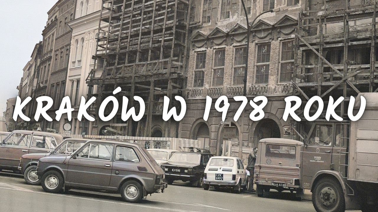 Miasto Kraków w 1978 roku na archiwalnych kolorowych fotografiach / Historia Polski