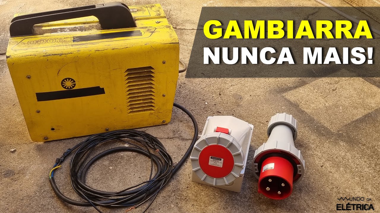 👨‍🏭TOMADA para máquina de SOLDA que não DERRETE