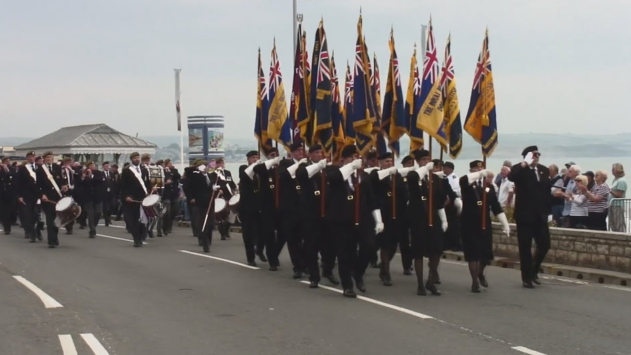 2019 Weymouth Forces Day Veteran's Parade - with the Guards Division Corps of Drums Association