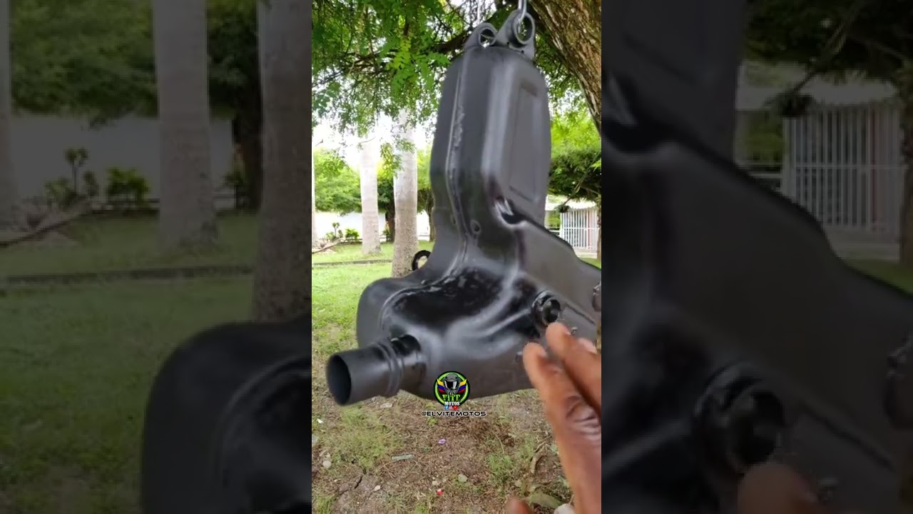 como pintar el mofle o exosto de la  moto correctamente