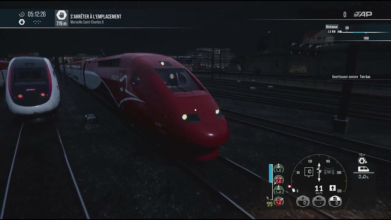 Train Sim World 5_démarrage le TGV