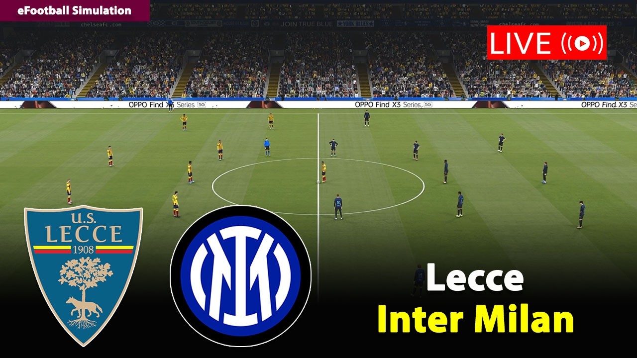 🔴In Diretta- Lecce vs Inter Milan | Serie A 2025/26 | eFootball PES21 Simulation