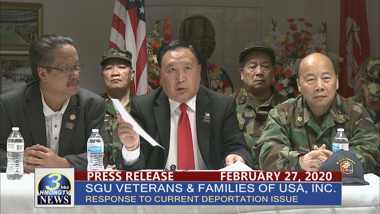 3 HMONG TV NEWS | SGU VETERANS & FAMILIES OF USA PRESS RELEASE IN RESPONSE TO DEPORTATION.