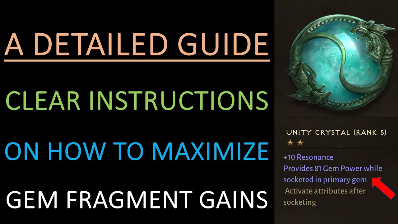 UNLOCK YOUR GEM FRAGMENTS NOW! - A step by step detailed tutorial on how to utilize the new system!