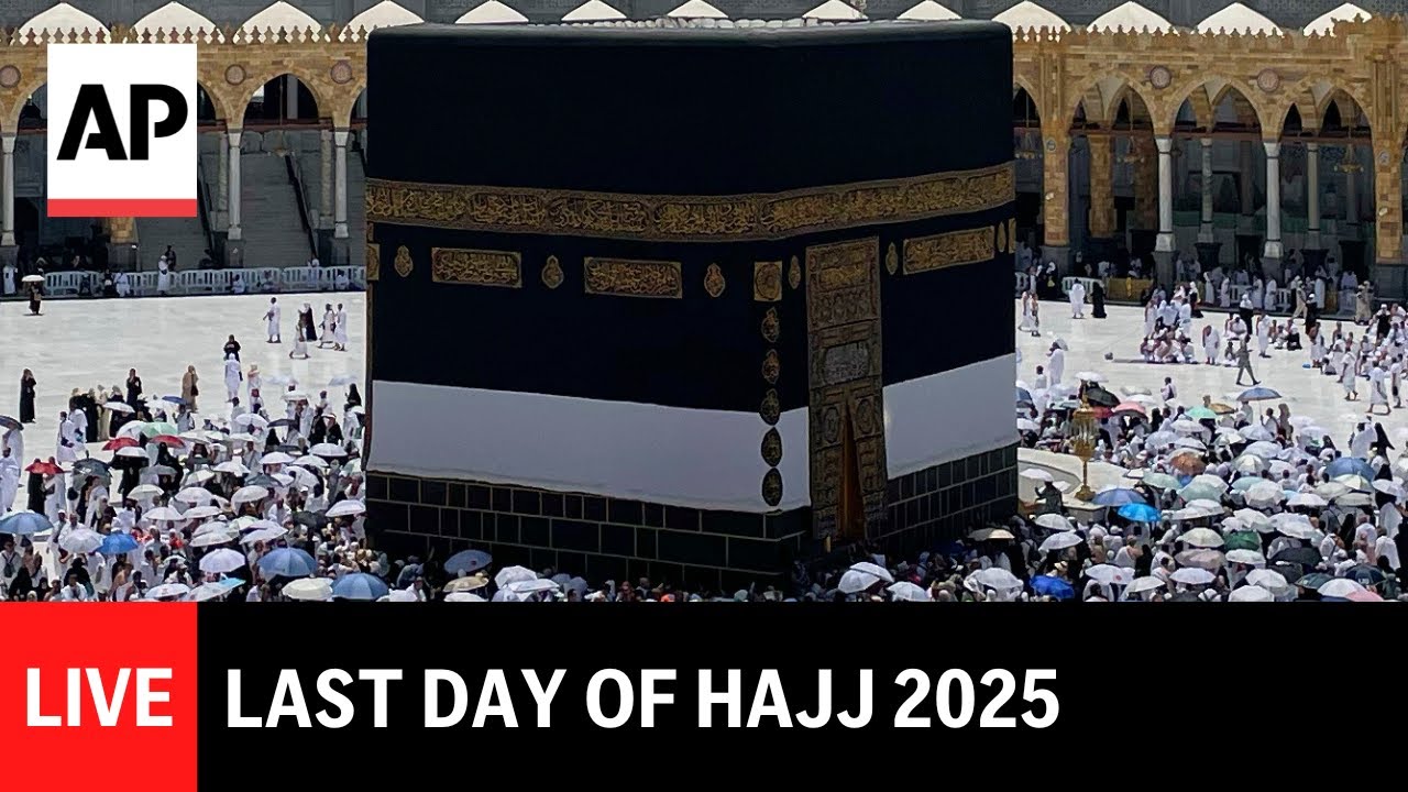 Hajj 2025 LIVE: Muslims circle the Kaaba on last day of pilgrimage
