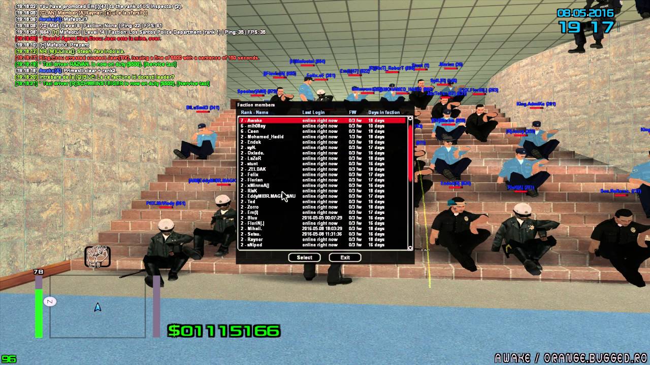 San Andreas [SA:MP] #157 : Sedinţă LSPD: Uninvite pe neefectuare raport şi altele.